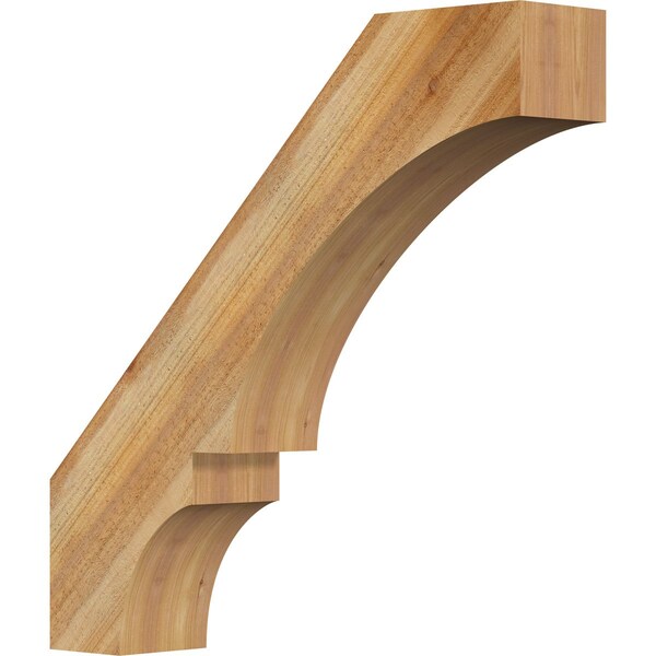 Ekena Millwork 6"W x 30"D x 30"H Balboa Rough Sawn Knee Brace, Western Red Cedar BRC06X30X30BOA00RWR - main